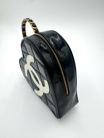 Chanel 1995 Barbie Black Heart Vanity Bag