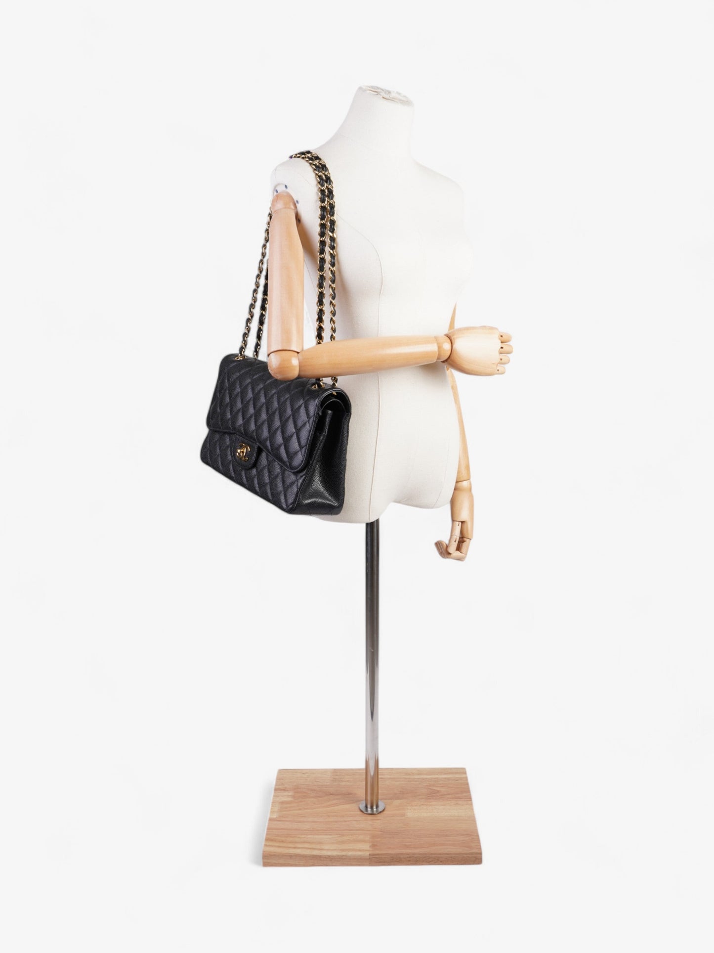 Chanel Caviar Black Shoulder Bag Style 3