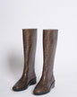 Fendi zucca rubber high boots