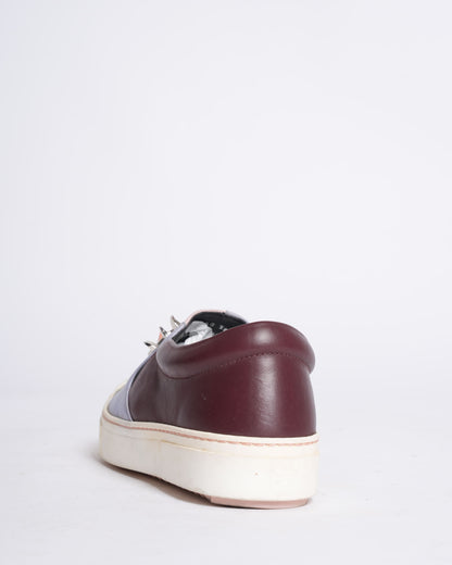 Fendi Women's Cap-Toe Monster Skate Sneakers Slide-In Loafers