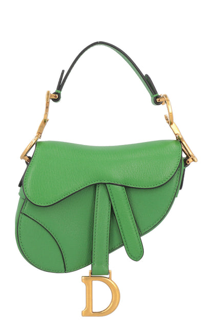 Christian Dior Micro Saddle Bag Green