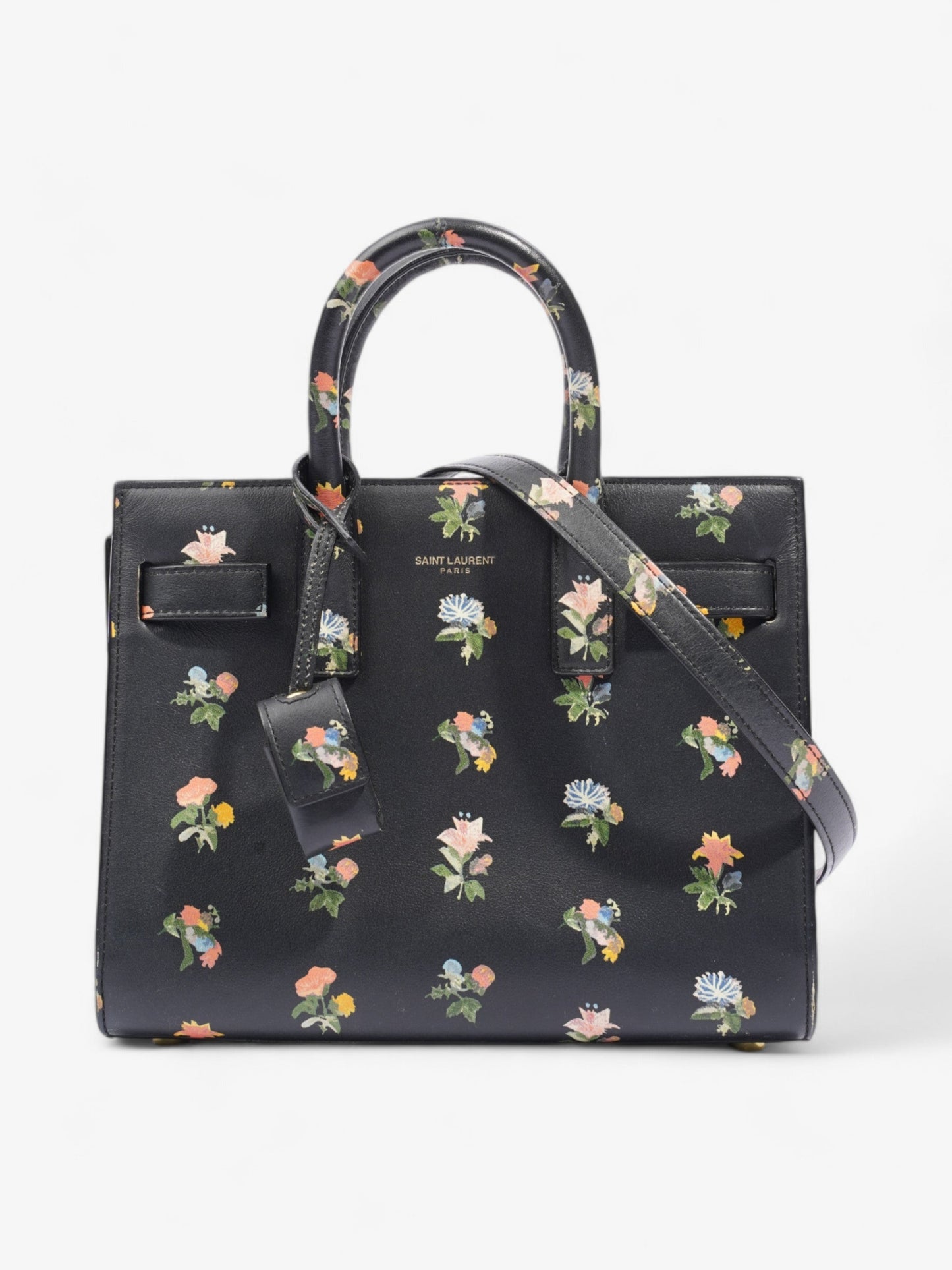 Saint Laurent Sac De Jour Leather Black Handbag Leather