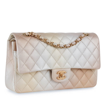 Chanel Classic Flap Calfskin Gold Shoulder Bag Style 7