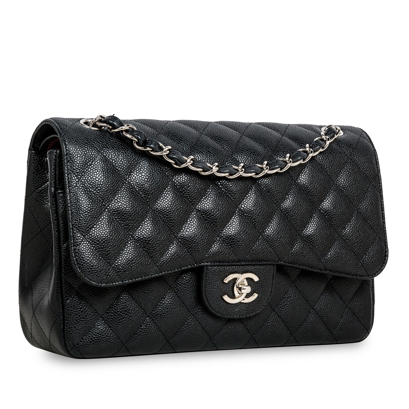 Chanel Classic Flap Caviar Black Shoulder Bag Style 31