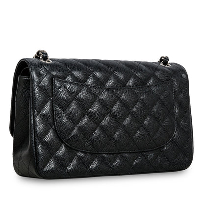 Chanel Classic Flap Caviar Black Shoulder Bag Style 31
