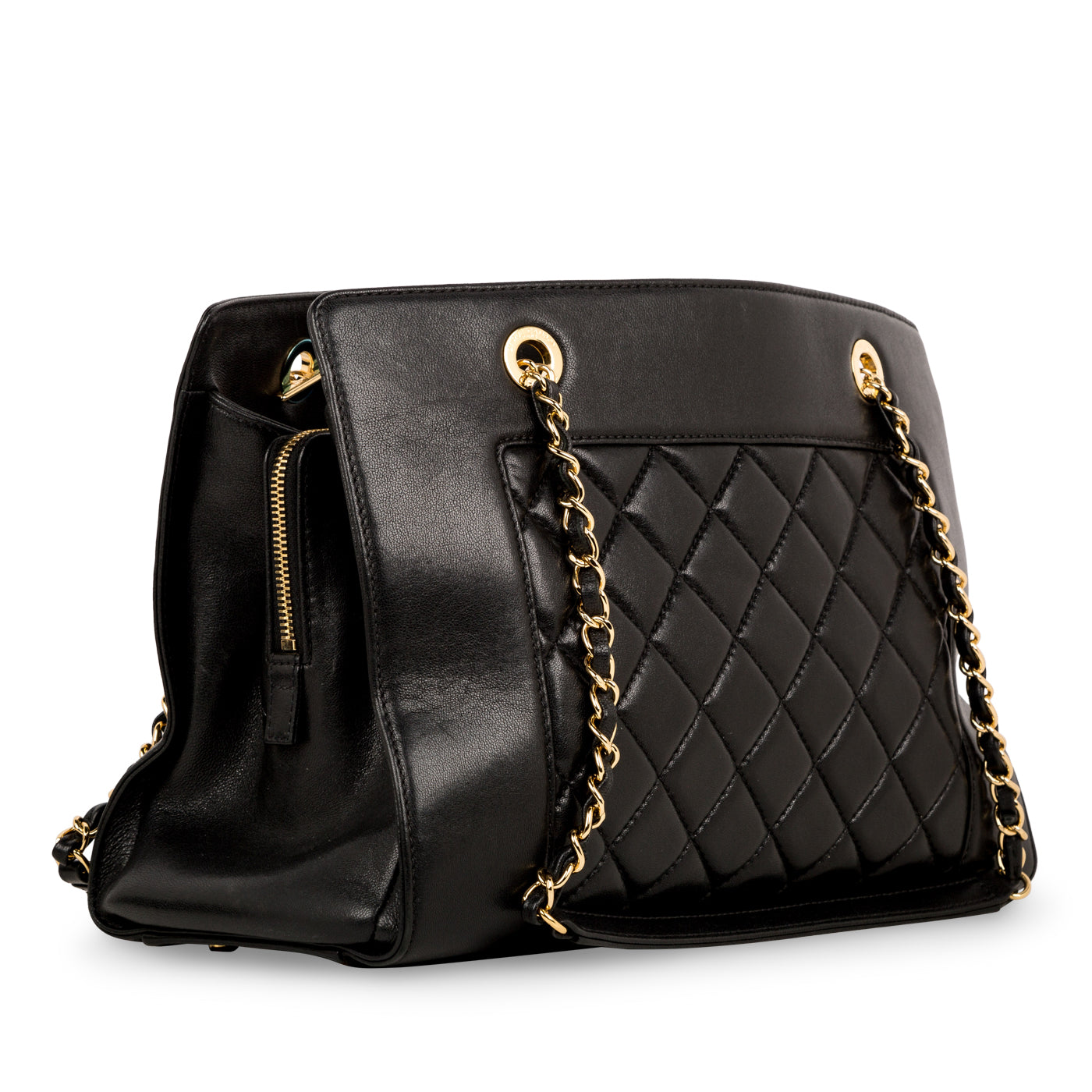 Chanel Timeless Lambskin Black Tote Bag Lambskin