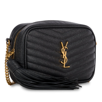 Saint Laurent Lou Mini Leather Crossbody Bag