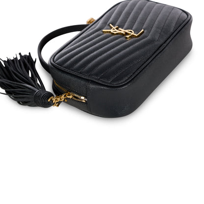 Saint Laurent Lou Mini Leather Crossbody Bag