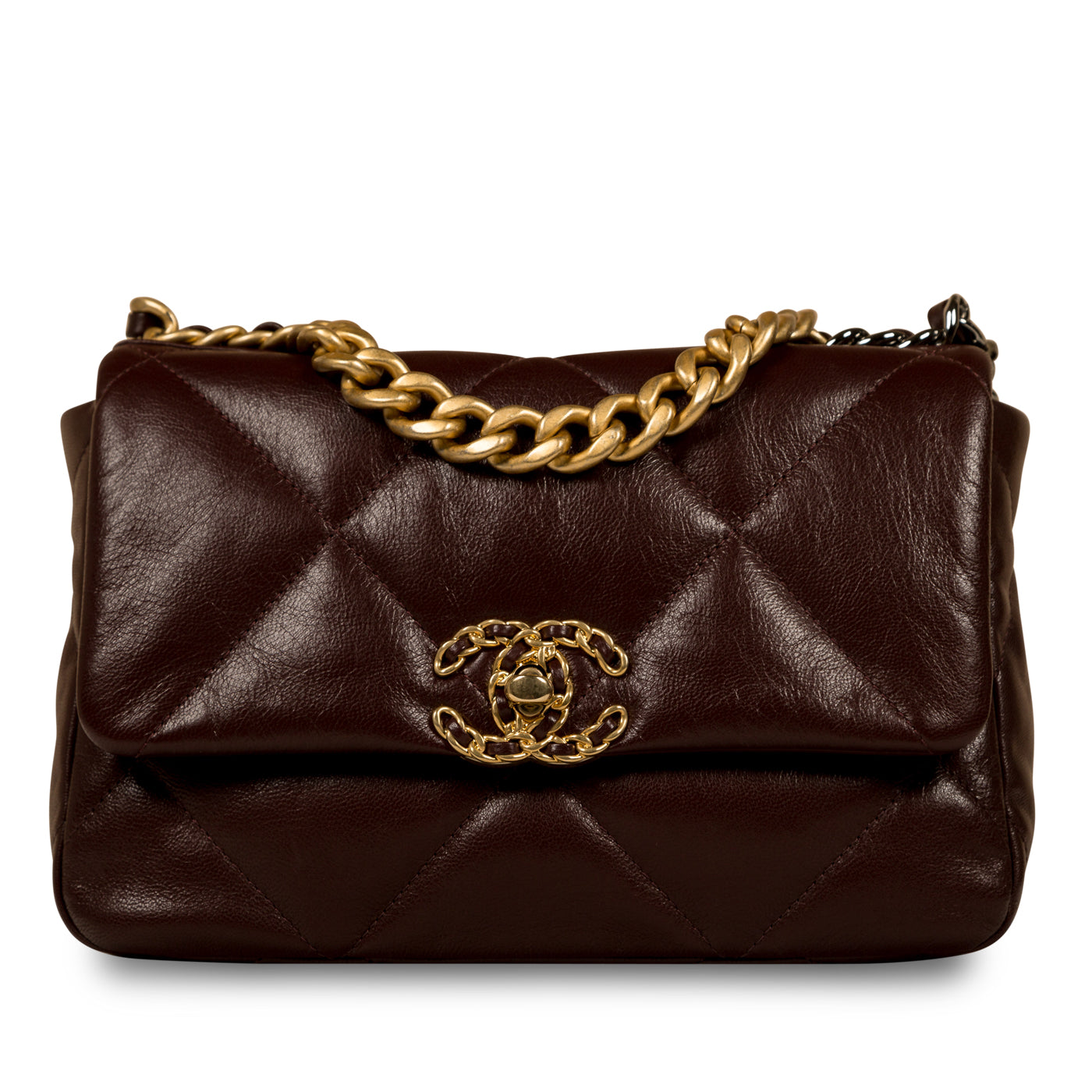 Chanel Chanel 19 Lambskin Black Shoulder Bag Style 25