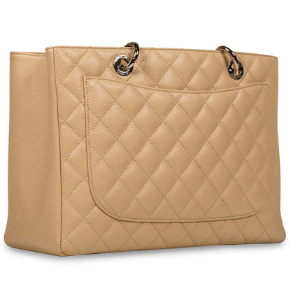 Chanel Timeless Caviar Silver Tote Bag Style 2