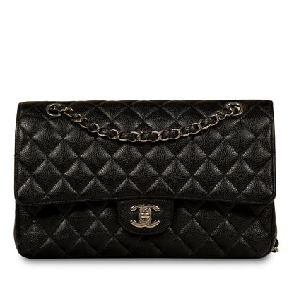 Chanel Classic Flap Caviar Black Shoulder Bag Style 83