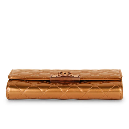 Chanel Classic Flap Patent Leather Brown Shoulder Bag