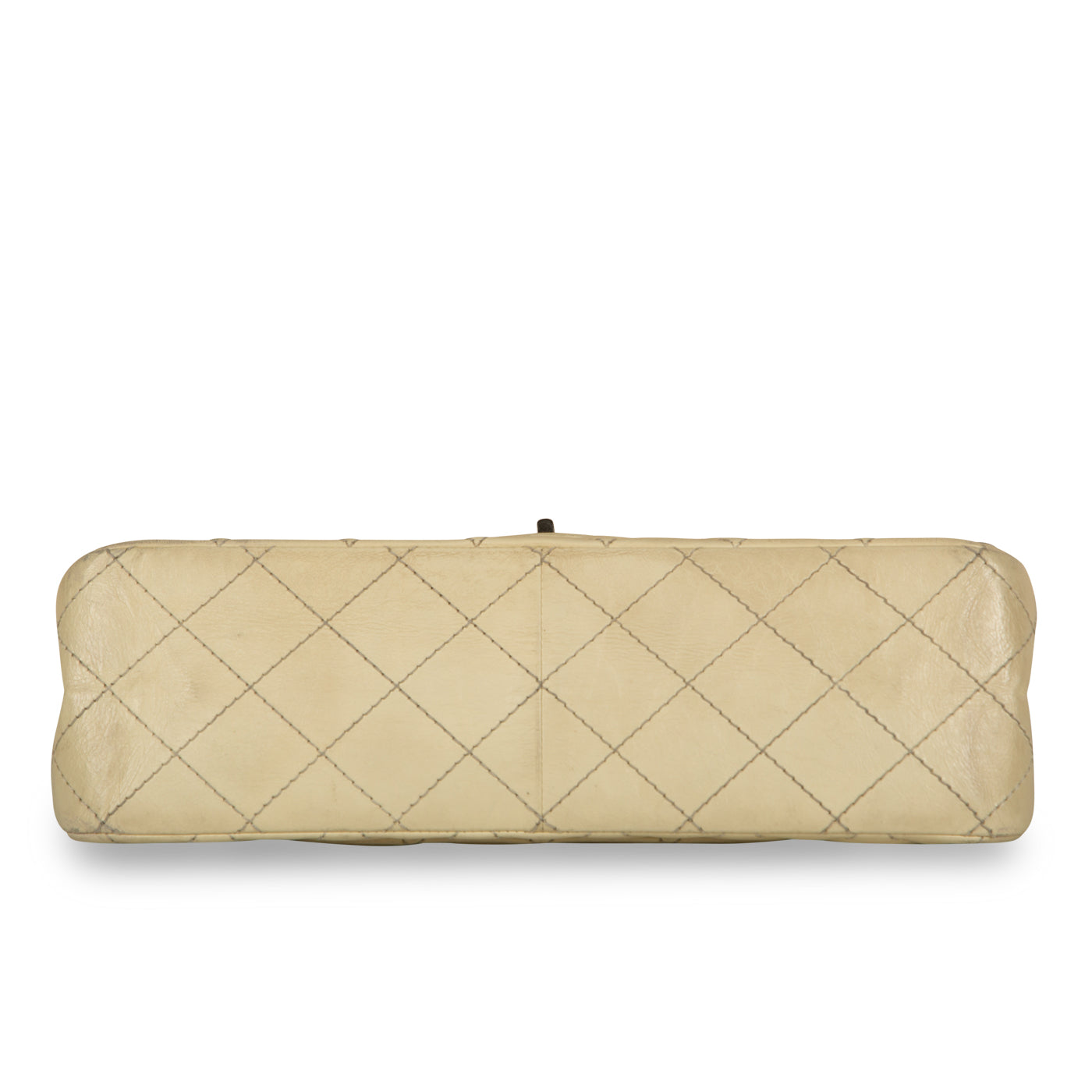 Chanel Classic Flap Calfskin Beige Shoulder Bag