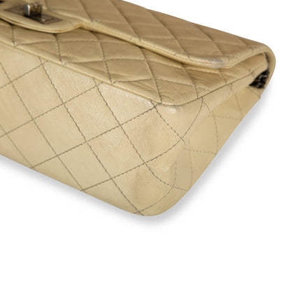 Chanel Classic Flap Calfskin Beige Shoulder Bag