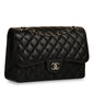 Chanel Classic Flap Caviar Black Shoulder Bag Style 25