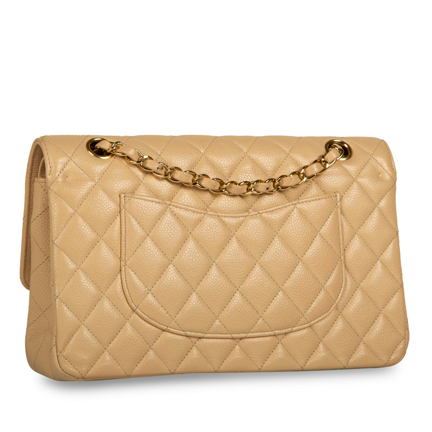 Chanel Classic Flap Caviar Gold Shoulder Bag Style 27