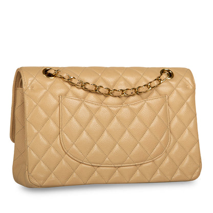 Chanel Classic Flap Caviar Gold Shoulder Bag Style 27