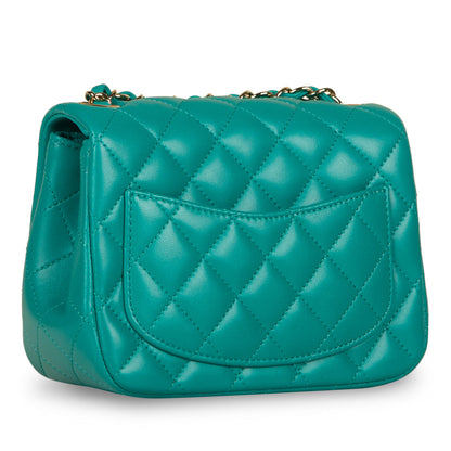 Chanel Classic Flap Lambskin Gold Shoulder Bag Style 95
