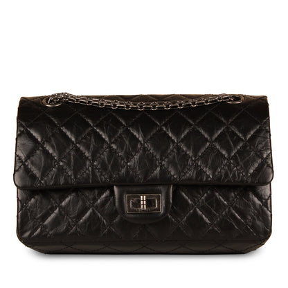 Chanel Classic Flap Calfskin Black Shoulder Bag Style 11