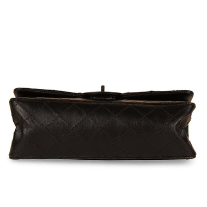 Chanel Classic Flap Calfskin Black Shoulder Bag Style 11