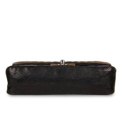 Chanel Classic Flap Lambskin Black Shoulder Bag Style 259
