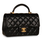 Chanel Classic Flap Lambskin Black Shoulder Bag Style 340