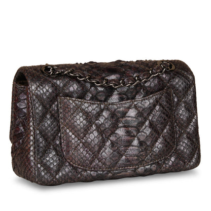Chanel Python Single Flap Bag - Embellished Crystal