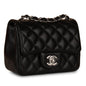 Chanel Classic Flap Lambskin Black Shoulder Bag Style 220