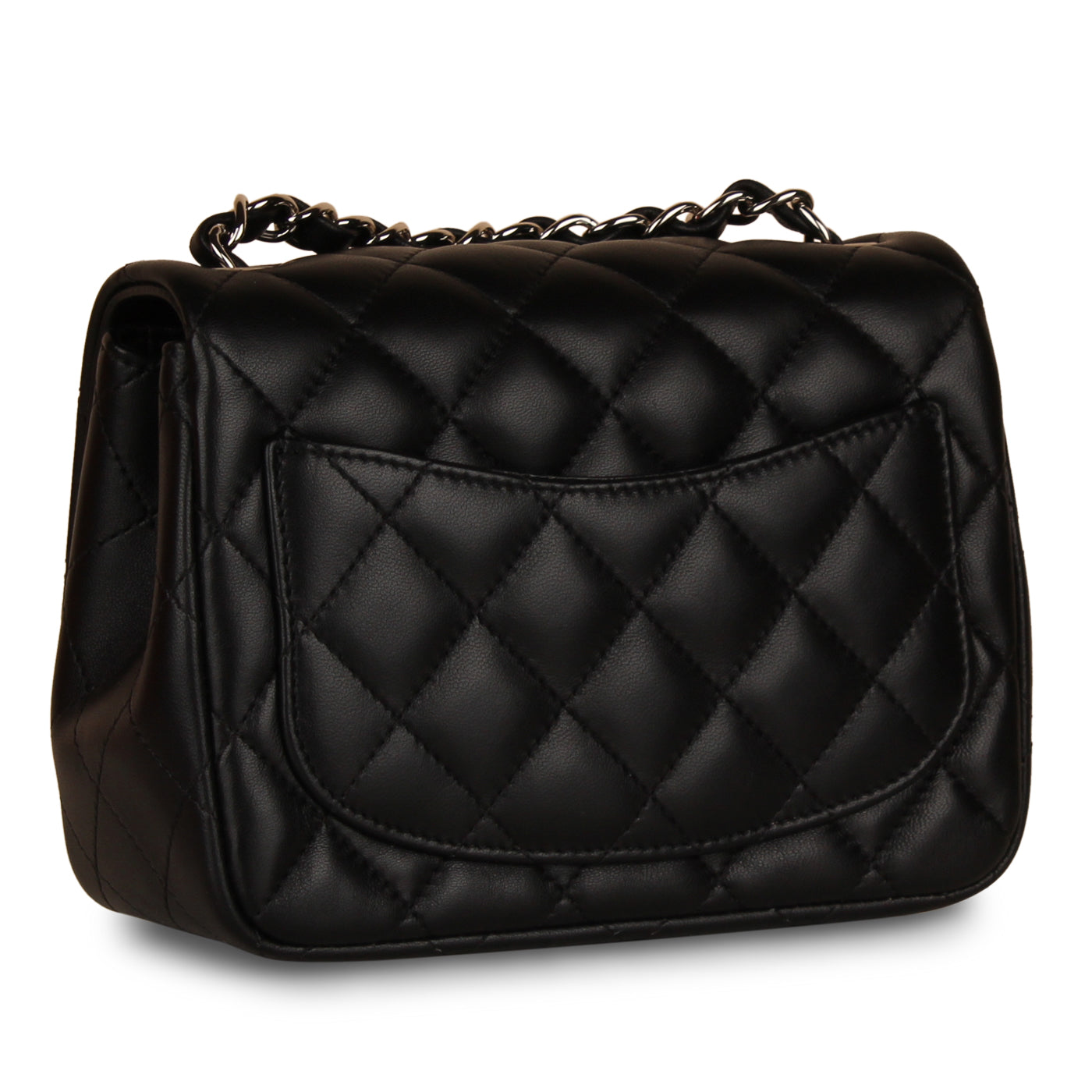 Chanel Classic Flap Lambskin Black Shoulder Bag Style 225