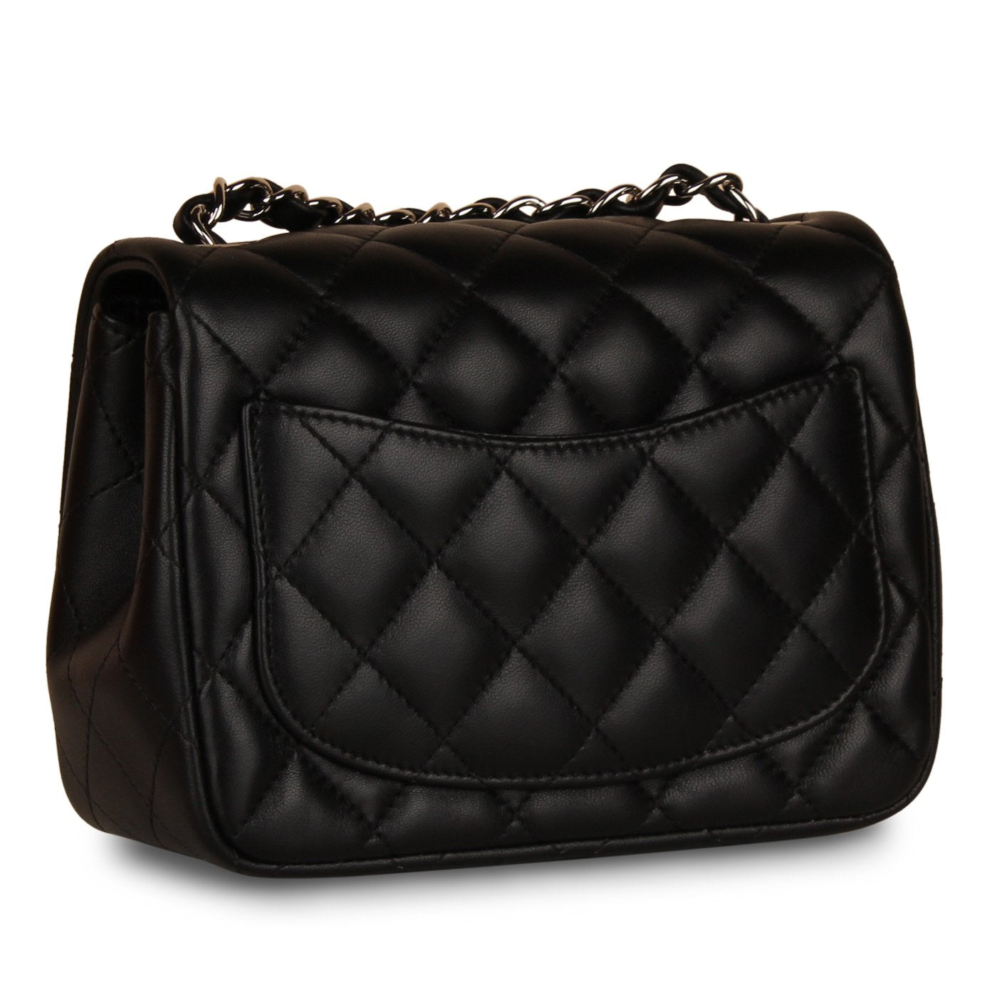 Chanel Classic Flap Lambskin Black Shoulder Bag Style 220