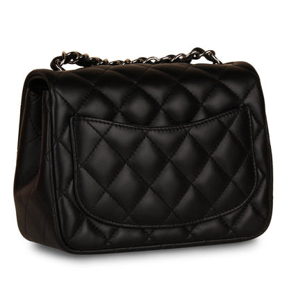 Chanel Classic Flap Lambskin Black Shoulder Bag Style 220