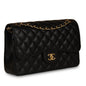 Chanel Classic Flap Caviar Black Shoulder Bag Style 23