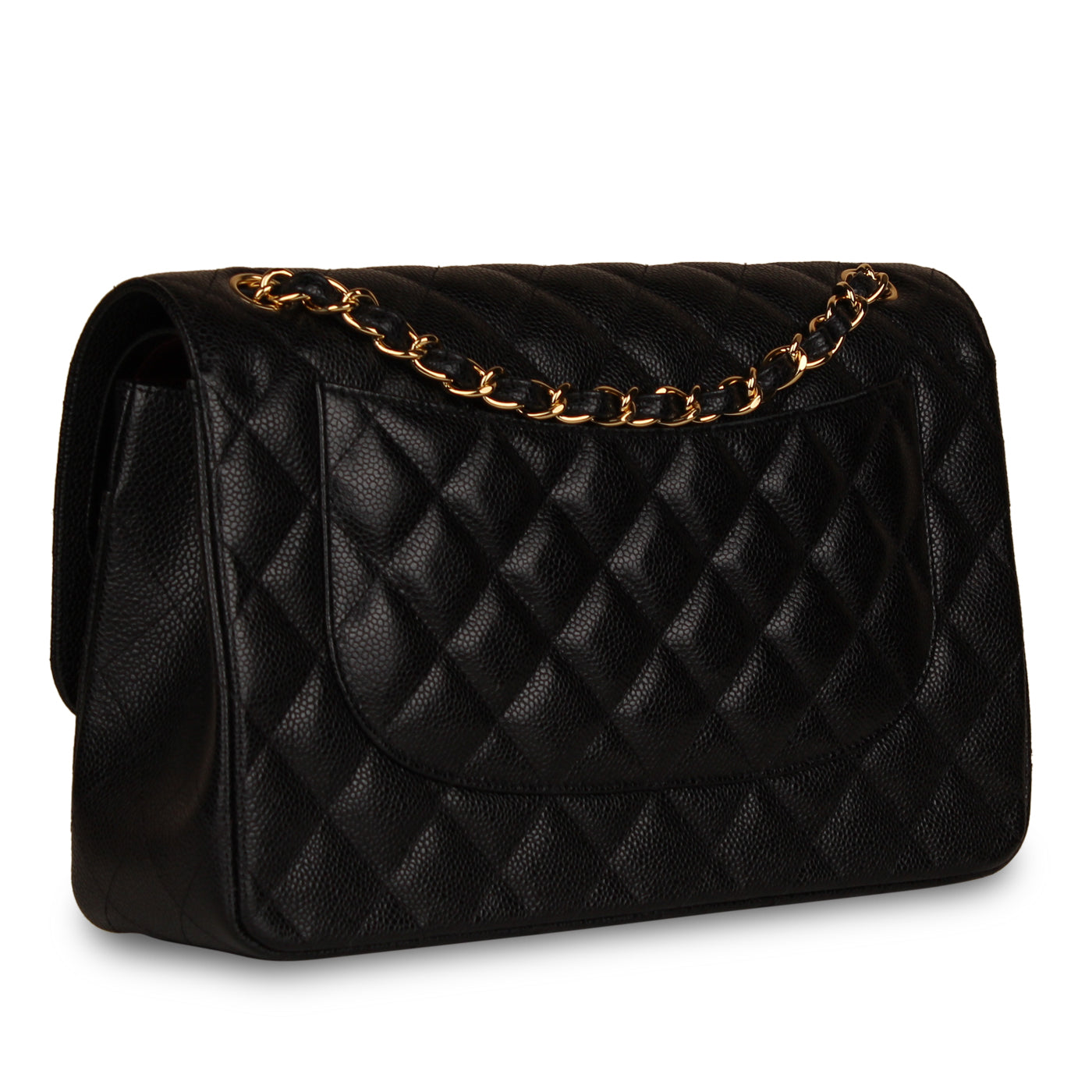 Chanel Classic Flap Caviar Black Shoulder Bag Style 23