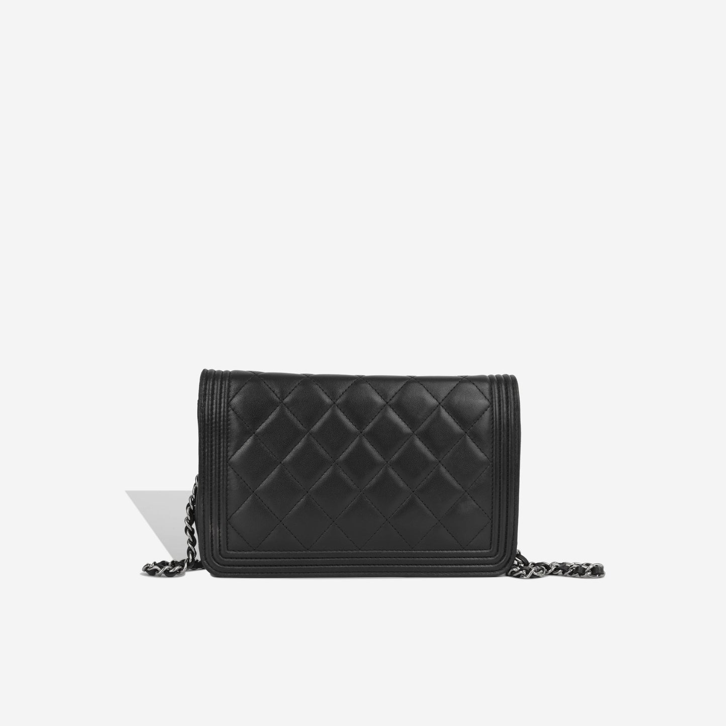 Chanel Boy Bag Lambskin Black Crossbody Style 5