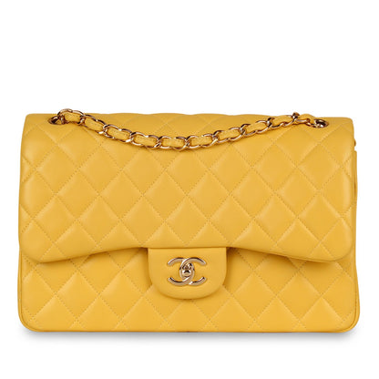 Chanel Classic Flap Lambskin Brown Shoulder Bag