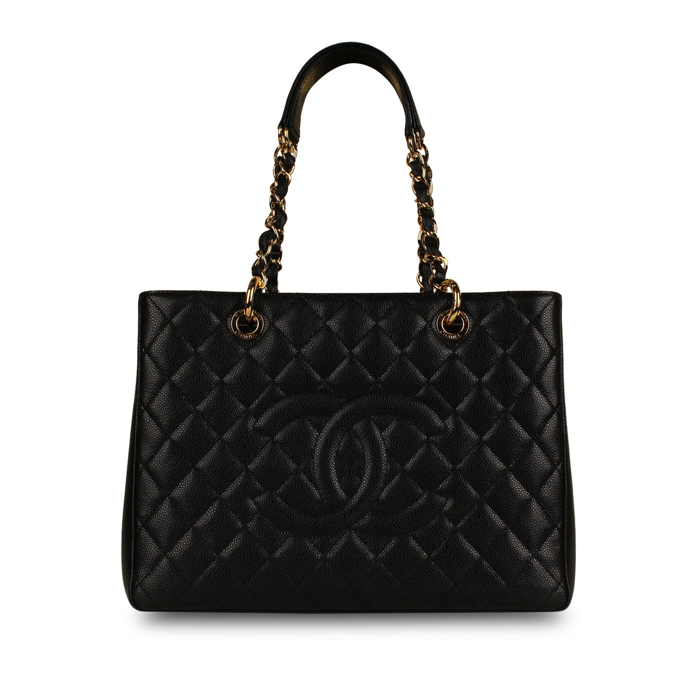 Chanel Timeless Caviar Black Tote Bag Style 19