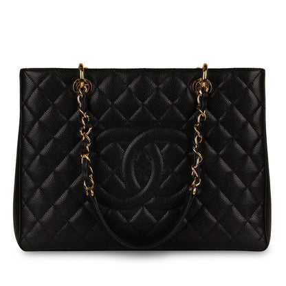 Chanel Timeless Caviar Black Tote Bag Style 19