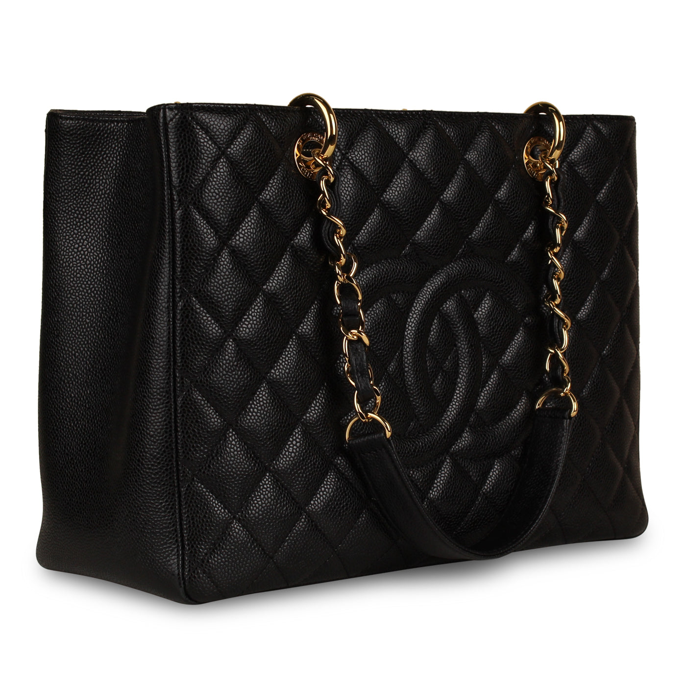 Chanel Timeless Caviar Black Tote Bag Style 19