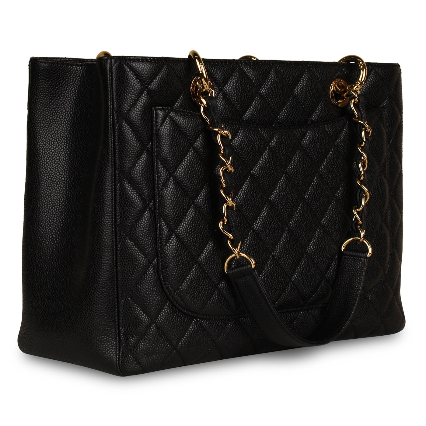 Chanel Timeless Caviar Black Tote Bag Style 19