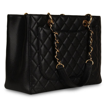 Chanel Timeless Caviar Black Tote Bag Style 19