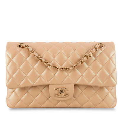 Chanel Classic Flap Lambskin Gold Shoulder Bag Style 36