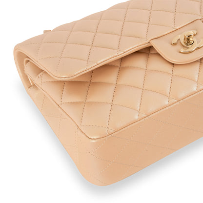 Chanel Classic Flap Lambskin Gold Shoulder Bag Style 36