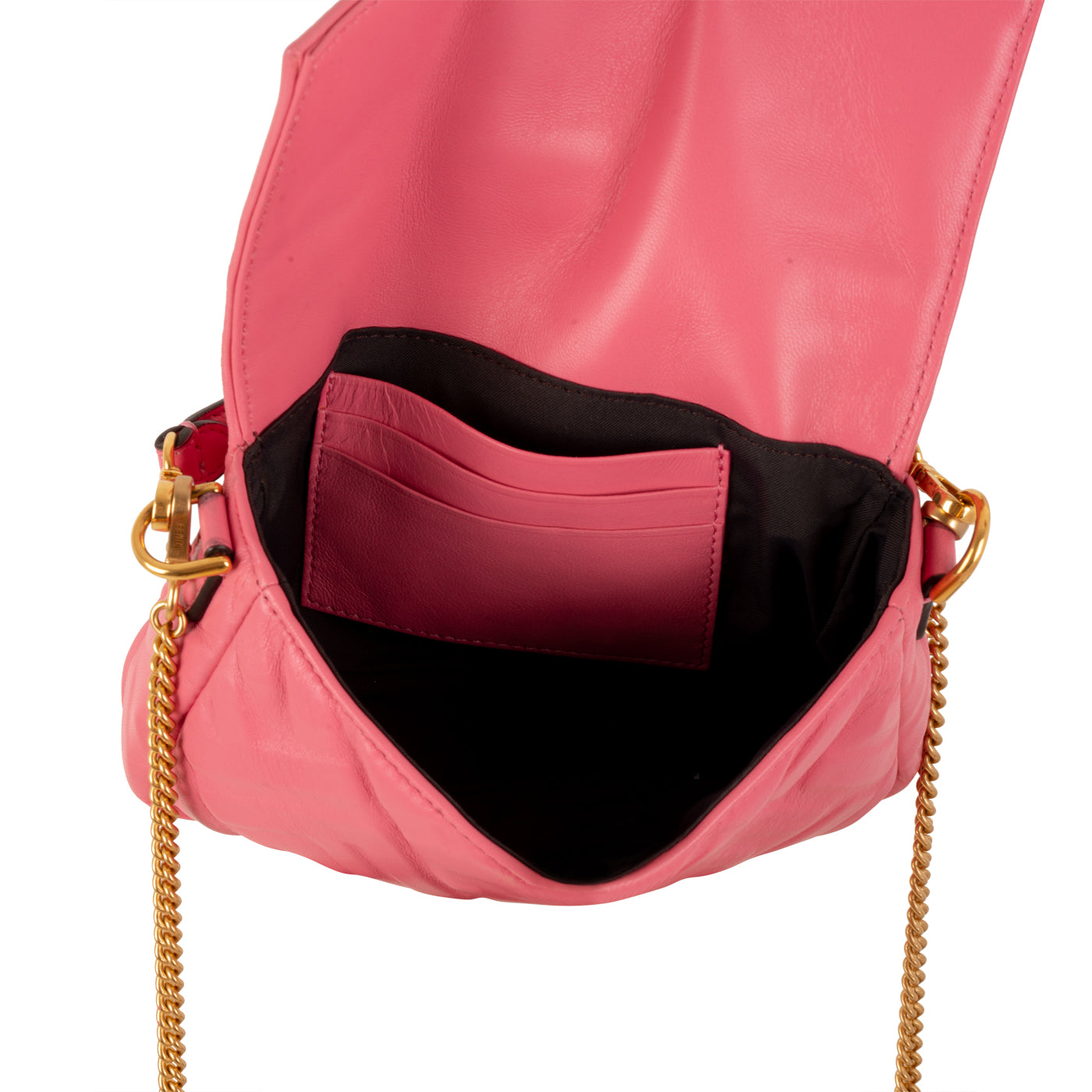 Fendi Baguette Lambskin Red Shoulder Bag