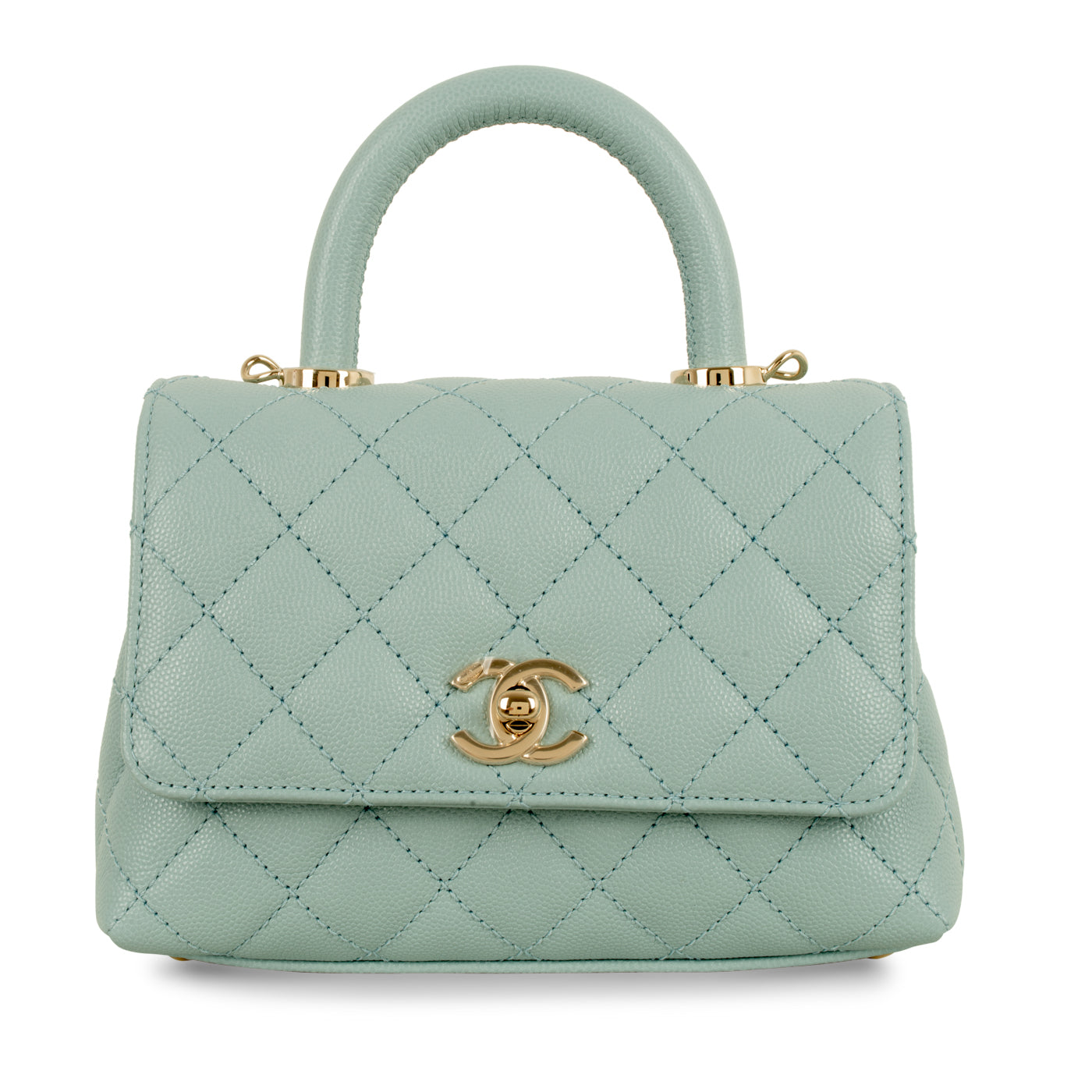 Chanel Coco Handle Caviar Gold Shoulder Bag Style 4