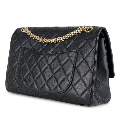 Chanel Classic Flap Calfskin Black Shoulder Bag Style 3