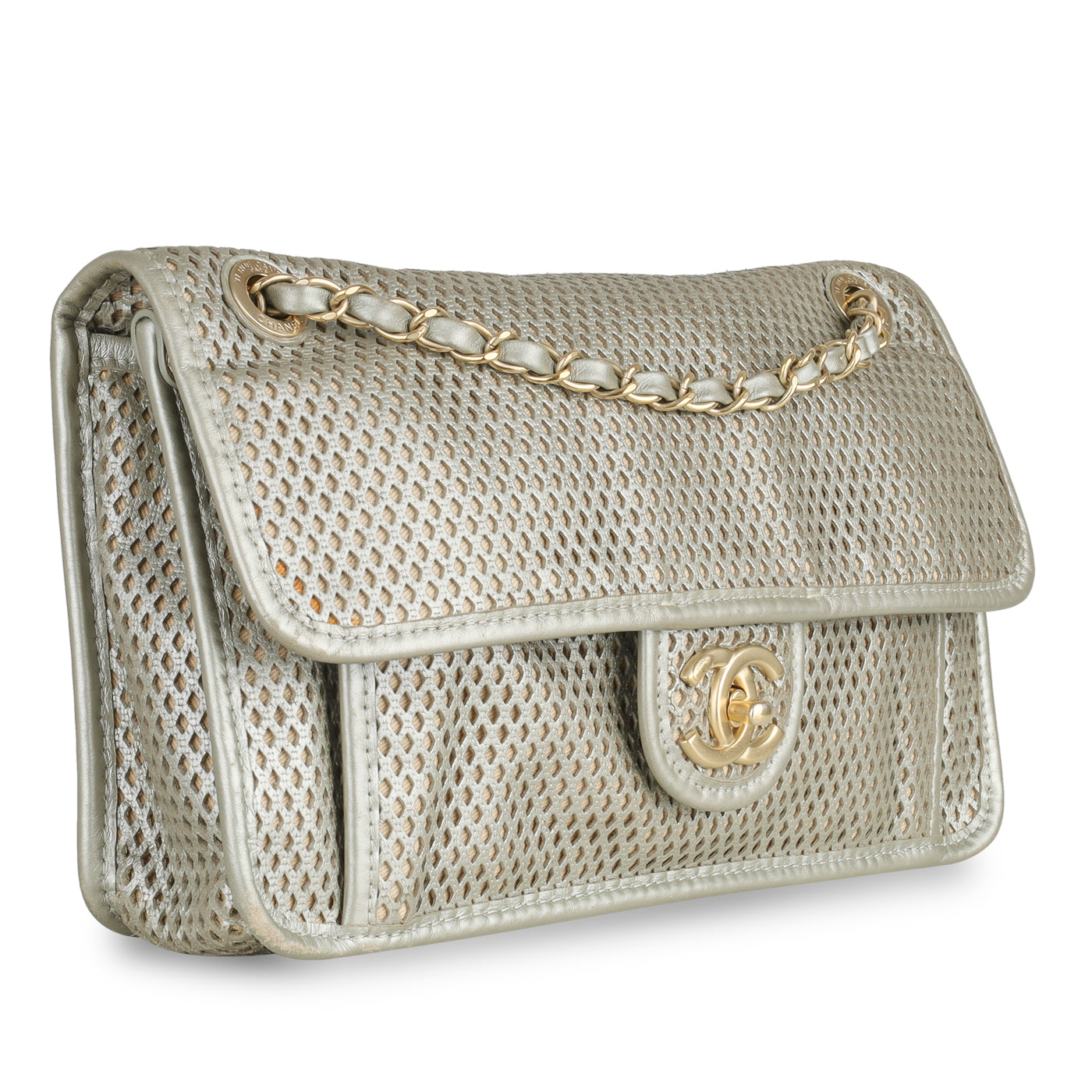 Chanel Timeless Leather Gold Shoulder Bag