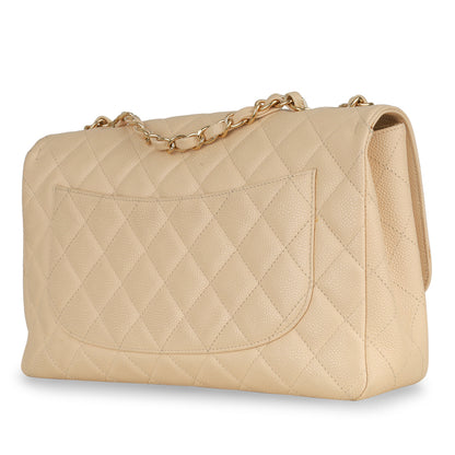 Chanel Classic Flap Caviar Gold Shoulder Bag Style 8