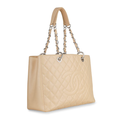 Chanel Shopping Tote Caviar Silver Tote Bag Style 2