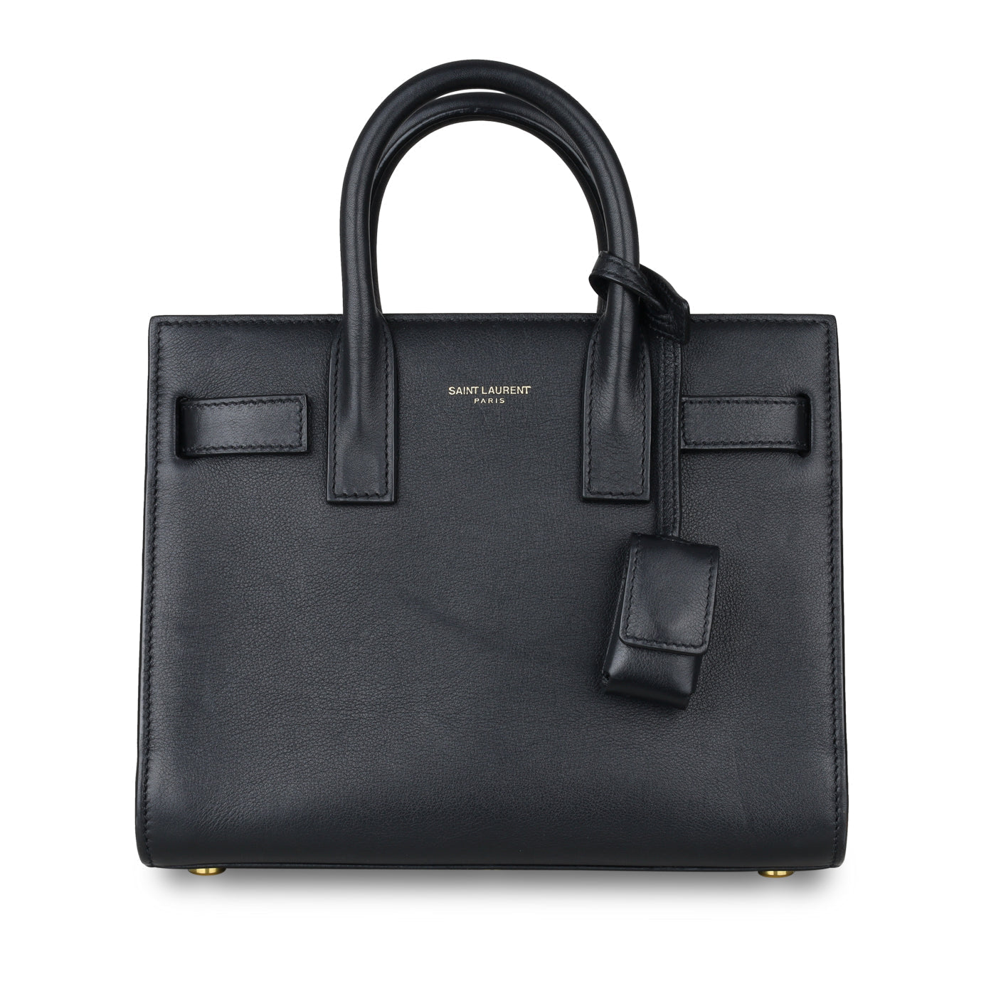Saint Laurent Sac De Jour Calfskin Black Handbag Style 2