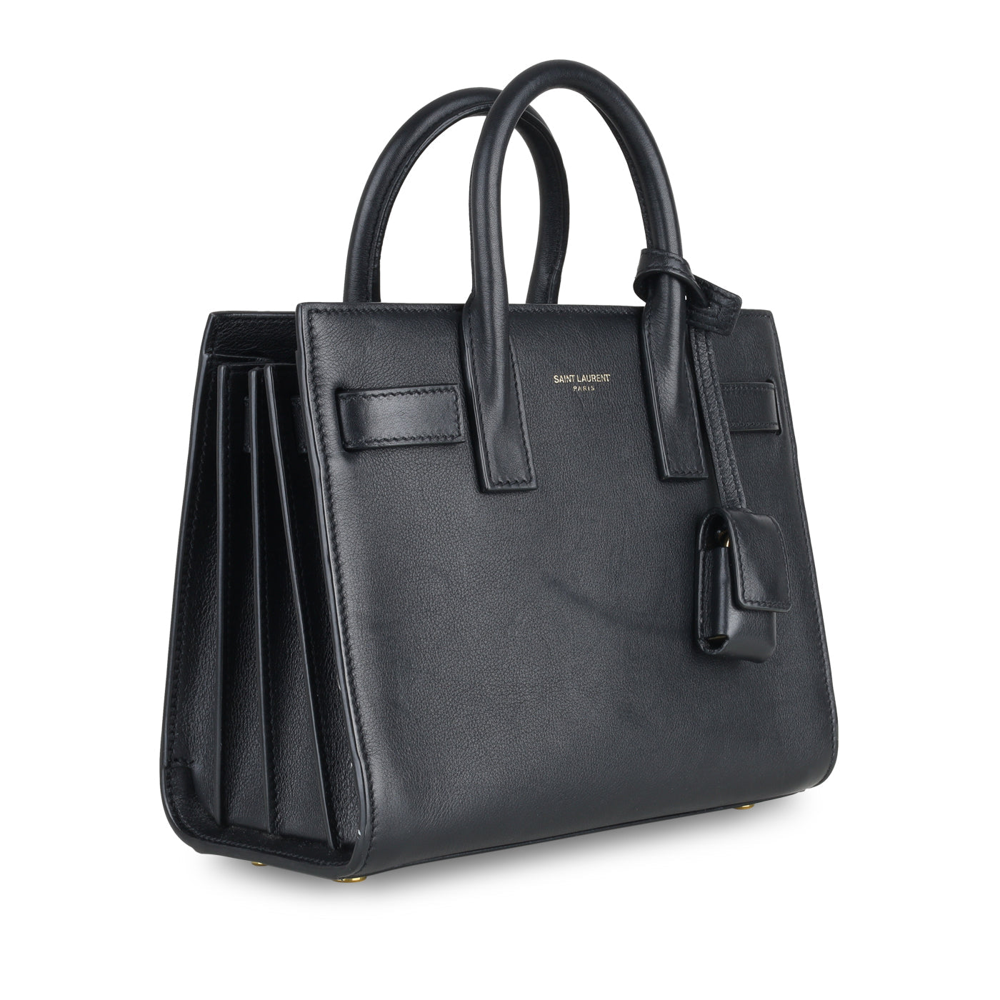 Saint Laurent Sac De Jour Calfskin Black Handbag Style 2